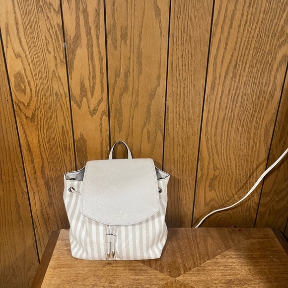 Kate Spade ♠️ " Mulberry St Breezy Striped Backpack - Picture 6 of 15